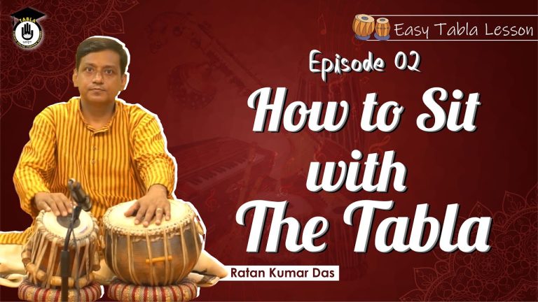 How to sit with the tabla
